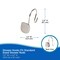 Kenney Mfg Abstract Rust-Resistant Metal Double Decorative Shower Curtain Hooks, Set of 12, Brushed Nickel KN62103 - alternate 3